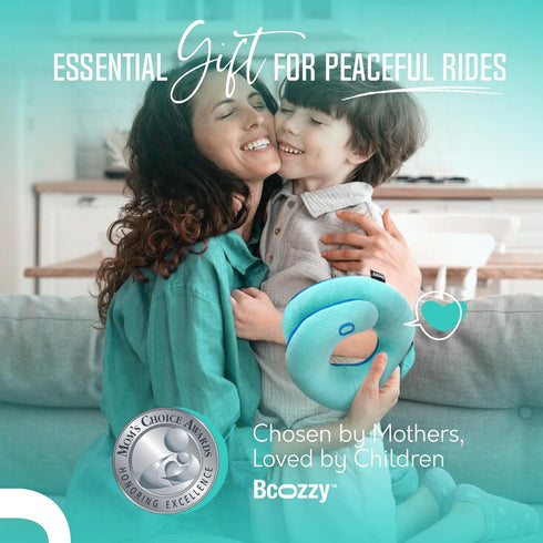 BCOZZY Kids Travel Neck Pillow (3-7 Y/O)- Patented Soft Toddler Pillow for Head & Chin Support in Car Seat, Airplane, and Road Trip Sleeping. Adju...