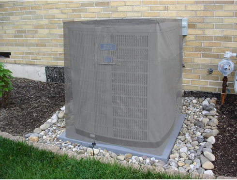 KHOMO GEAR Waterproof Heavy Duty Outdoor Air Conditioning Cover AC Protector, Conditioner Outside Units, Grey,AC-Cover-Grey...