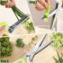 Herb Scissors with 5 Blades and Cleaning Comb,Multipurpose Steel Stainless Salad Kitchen Shears for Food,Chopping Chive,Vegetables,Onion,Rosemary,...