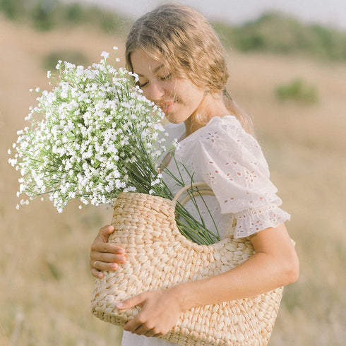 Babys Breath Artificial Flowers,12 Pcs Gypsophila Real Touch Flowers for Wedding Party Home Garden Decoration...