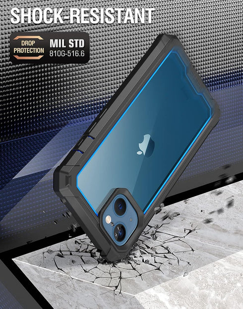Poetic Guardian Series Case Compatible with iPhone 13 6.1 inch, Full-Body Hybrid Reinforced Shockproof Protective Rugged Clear Bumper Cover Case w...