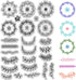 CRASPIRE Clear Silicone Stamps Plant Stamp Wreath Floral Flowers Leaves Reusable Washable Transparent Rubber Stamps for Scrapbooking Journaling Ca...