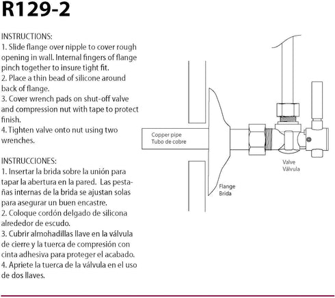 Westbrass R129-2-62 1/2" IPS Sure Grip Low Pattern Flange, Matte Black...