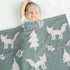 BORITAR 3D Fox Baby Blanket for Boys Girls Jacquard Fleece Fuzzy Toddler Nursery Blanket Soft Warm Cozy Blanket with 3D Animal Design for Infant o...