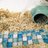 Crystal Hamster Cooling Pad, Scalable Quartz Glass Ice Crack Small Animal Bed for Summer, Small Pet Cooling Pad for Dwarf Hamster (Blue, M,6 * 10c...