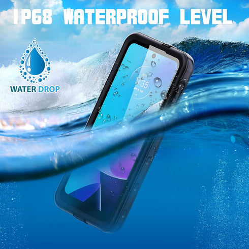 for Motorola Moto G Play 2023 Phone Case with Built-in Screen Protector, Waterproof Case Rugged Full Body Underwater Dustproof Shockproof Drop Pro...