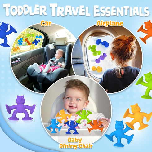 12pcs Baby Bath Toys, Toddler Bath Toys for Kid Bathtub Toys for Toddlers Baby Sensory Toys for Motor Skill Development Suction Cup Toys Montessor...