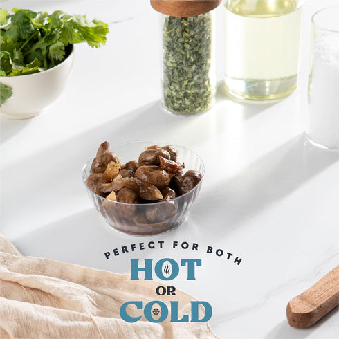 PLASTICPRO 30 Pack Crystal Like Clear Disposable Plastic Plates Dinner Dishes 6 ounce Bowls for Special Occasions Parties...