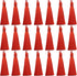 VAPKER 20pcs Red Tassel Mini Silk Tassels for Craft Jewelry Making Woman, Handmade Soft Ice Silky Tassels with Loops for DIY Projects, Bookmarks(8...