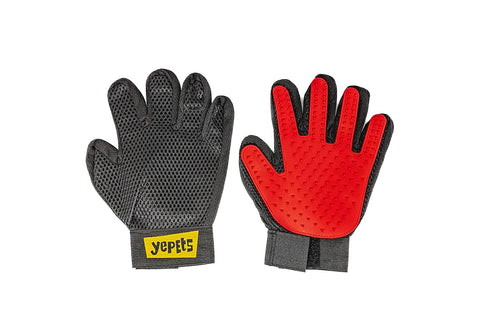 PAIR of Low-Cost Pet Grooming Gloves - Superior Care for Your Furry Friends. Ideal for Grooming, Deshedding, Bathing & Massaging Your Dogs & Cats ...