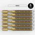 Gold Acrylic Paint Marker Pens - 2-3mm Medium Tip, 6 Pack Permanent Gold Water Based Paint Pen for DIY Projects, Paintings for Rock, Fabric, Wood,...