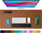 Leather Desk Pad Protector,Mouse Pad,Office Desk Mat, Non-Slip PU Leather Desk Blotter,Laptop Desk Pad,Waterproof Desk Writing Pad for Office and ...