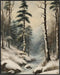 Posterizer 1 pcs-beautiful snowy scenary in winter -6-Landscape & Nature Art-GIft for Men Women Teens-Living Room Bedroom Decor- unframed wall art...