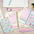 Axolotl Sticky Note A5 Notebooks Pens Stationery Set - Axolotl Self-Stick Notes Pads Spiral Notebooks Black Gel Ballpoint Pens Back to School Offi...