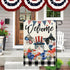 4th of July Patrioctic Cat Garden Flag 12x18 Inch Vertical Double Sided Welcome Floral Cat Memorial Day Independence Day Outside Yard Party Decora...