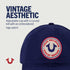 True Religion Kids Baseball Hat, 5 Panel Cotton Twill Adjustable Ball Cap with Round Woven Patch Logo, Navy, One Size...