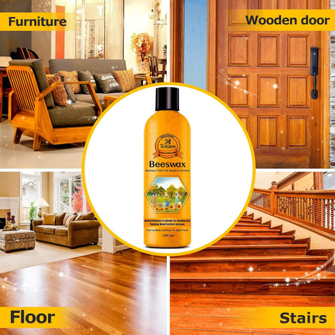 CARGEN Beeswax Furniture Wood Polish - Wood Seasoning Beeswax Oil for Wood Natural Wood Polish and Conditioner Restore A Finish 300ML Christmas Gi...