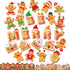 Christmas Gingerbread Bulletin Board Classroom Decoration,Gingerbread Man House Cut-Outs for Winter Holidays Merry Christmas Party for Classroom O...