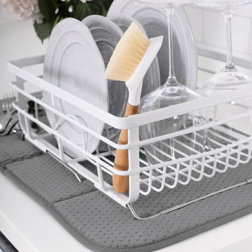 All-Clad Premium Reversible Dish Drying Mat for Kitchen: 16" x 28" Ultra-Absorbent, Long-Lasting, No Condensation, and Oversized for Large Pots an...