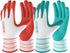 COOLJOB Gardening Gloves Best Gift for Women Ladies, 6 Pairs Breathable Rubber Coated Yard Garden Gloves, Outdoor Protective Work Gloves with Grip...