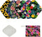 7pcs Set Reusable Menstrual Pads Organic Bamboo Women Panty Linerd, Including 6pcs Daily Use Soft Organic Bamboo Panty Liner + 1 pcs Mini Wet Bag...