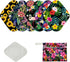 7pcs Set Reusable Menstrual Pads Organic Bamboo Women Panty Linerd, Including 6pcs Daily Use Soft Organic Bamboo Panty Liner + 1 pcs Mini Wet Bag...