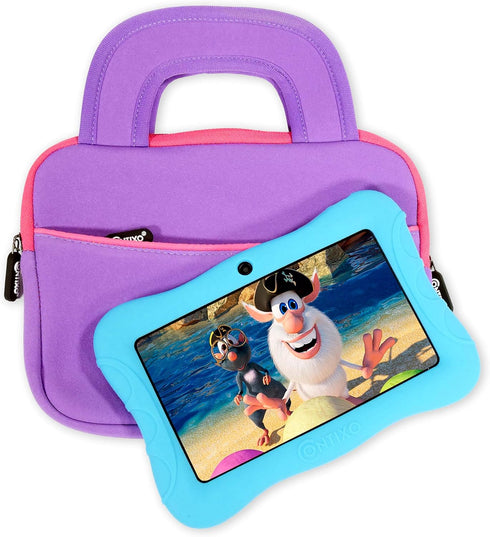 Contixo 10" Protective Sleeve Bag - Compatible with K102 & K103 Kids Tablets, Shockproof & Water-Resistant Carrying Case (Purple)...