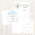 Hadley Designs 50 4x6 Rain Clouds Blank Thank You Postcards Bulk, Cute Baby Shower Sprinkle Rainbow Showered With Love Thank You Note Card For Wed...