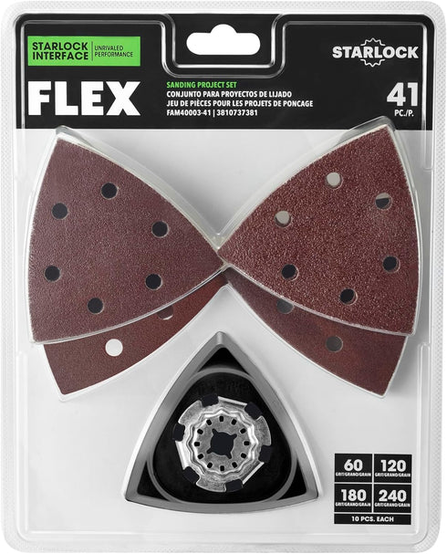 FLEX 41-Piece Oscillating Tool Sanding Project Set - FAM40003-41...