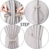 Curtain Tiebacks Clips VS Strong Magnetic Tie Band Home Office Decorative Drapes Weave Holdbacks Holders European for Blackout Sheer Window Treatm...