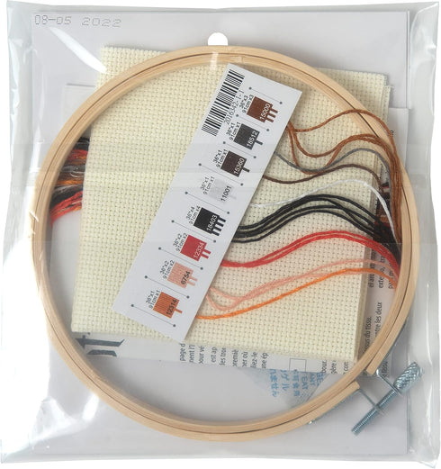 Dimensions 72-76913 Hogwarts Harry Potter Counted Cross Stitch Kit for Beginners, 6" D, 14 Cnt. Ivory Aida, 5pcs...