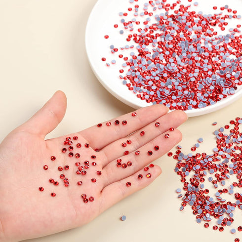 WILLBOND 1440 Pcs Hotfix Rhinestones Crystals Clear AB Crystals Round Flatback Gems Glass Stones Crystal Rhinestones Bulk for Crafts Clothing Danc...