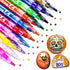 Acrylic Paint Marker Pens, 18 Colors Premium Waterproof Permanent Paint Art Marker Pen Set for Halloween Painting Pumpkins, Christmas Gifts, Rock ...