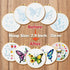 ECJWEI Embroidery Kit for Beginners, 5 Sets Embroidery Kit with Embroidery Patterns, Butterfly Cross Stitch Kits includes Embroidery Thread Embroi...