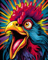 Painting Kits for Adults Cock Rooster,Paint by Numbers for Beginner Kids Acrylic Painting Kit,Oil Painting for Adults Kids Paint by Number Craft C...