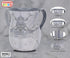 Stainless Steel Netilat Yadayim Cup - Grey Stone Painted Design - Looks Like Ceramic - Rust, Break and Crack Proof Negel Vasser Cup - Judaica Gift...