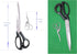 Heavy-Duty Extra Long Large Home/Office Utility Scissors, 12-Inch Upholstery Tailor Shears, 4.5-Inch Crane Embroidery Sewing Crafting Scissors, St...
