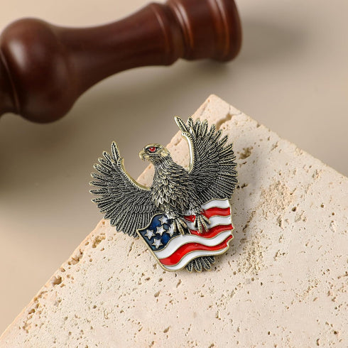 Eseres Brooches for Women American Flag Pin 4th of July Accessories USA Independence Day Eagle Brooches and Pins for Women Stars and Stripes Flag ...
