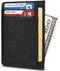 Unisex-Adult's Petite Credit Card Holder Leather Slim Minimalist Wallet, Crosshatch Black, Classic...