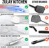 Zulay Kitchen Wok Spatula - Wok Utensils - Stainless Steel Metal Wok Spatula - Wok Accessories - Wok Tools for Cooking - Kitchen Wok Spatula - Met...