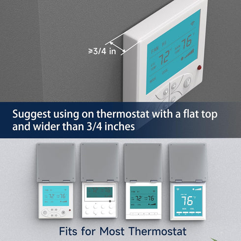 Central AC Thermostat Cover Panel,4-3/4" AC Wired Controler Panel Protection Cover, Mistake Prevention Cover AC Switch Air Conditioner Acrylic,Tra...