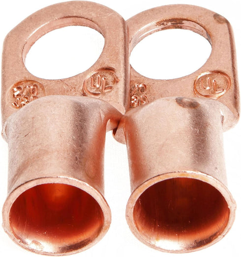 Forney 60099 Copper Cable Lugs, Number 2/0 Cable with 1/2-Inch Stud Size, 2-Pack...