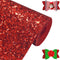 Sparkly Red Chunky Glitter Fabric Roll 12 x 52 inch Shiny Solid Color Christmas Faux Leather for Cricut Bows Earrings Key Chains (17032#5)...