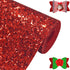 Sparkly Red Chunky Glitter Fabric Roll 12 x 52 inch Shiny Solid Color Christmas Faux Leather for Cricut Bows Earrings Key Chains (17032#5)...