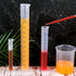 23Pcs Plastic Graduated Cylinders Beakers Set- 6 Clear Plastic Graduated Cylinders 25/50/100/250/500/1000ml, 4 Plastic Beakers 10/25/50/100ml with...