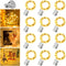 12 Pack Valentine's Day Fairy Lights Battery Operated, 3 Speed Modes, Extra 12 Batteries for Replacement, 7Ft 20 LED Mini String Light, Waterproof...