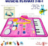 Baby Musical Toys Piano Mat & Drum Set 2 in 1 Music Floor Play Mat, Musical Mat Educational Birthday Gifts Babies Musical Toys for Toddlers...