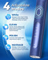 Rotating Electric Toothbrush for Adults with 8 Brush Heads (2 Types), 4 Modes Deep Clean Electric Toothbrush with Rechargeable Power and 2 Min Sma...