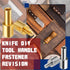 20 Sets Brass Bracket Bolt Fasteners and Stainless Steel Bracket Bolt Fasteners Tactical Lock Rivets Knife Making Supplies Knife Handle Pins Knife...