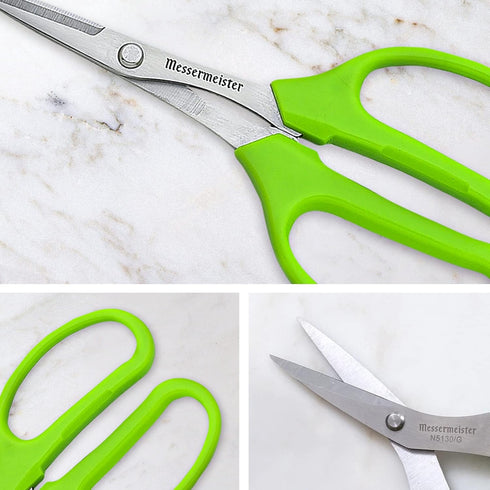 Messermeister 6-Inch Culinary Scissors, Green - All-Purpose Kitchen Scissors - 2Cr13 Stainless Steel & Nylon Slip-Resistant Handles...